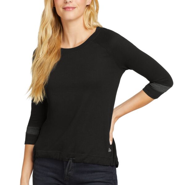 Ladies Tri Blend 3/4 Sleeve Tee Thumbnail